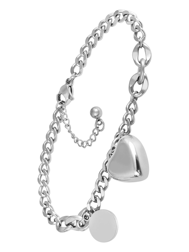 Adeliás Женский кулон - кулон в форме сердца из нержавеющей стали, серебристый
Adeliás Женский кулон - кулон в форме сердца из нержавеющей стали, серебристый