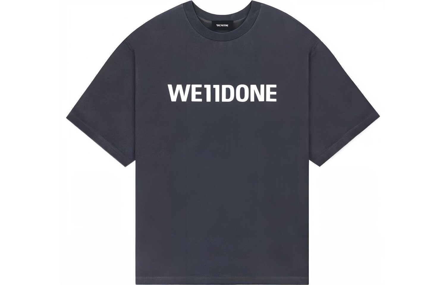 Футболка унисекс серая We11Done, серый 
Футболка унисекс серая We11Done, серый