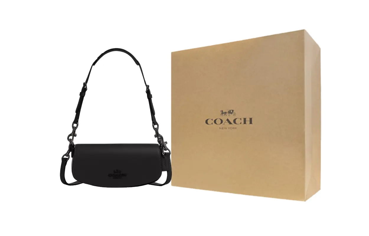 Coach Сумка через плечо из телячьей кожи, маленькая женская, черная
Coach Сумка через плечо из телячьей кожи, маленькая женская, черная