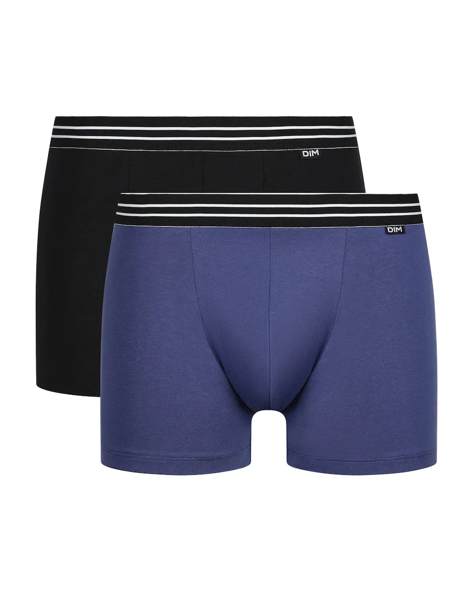 Упаковка из 2 эластичных хлопковых трусов-боксеров с рисунком на поясе Dim, мультиколор
Упаковка из 2 эластичных хлопковых трусов-боксеров с рисунком на поясе Dim, мультиколор