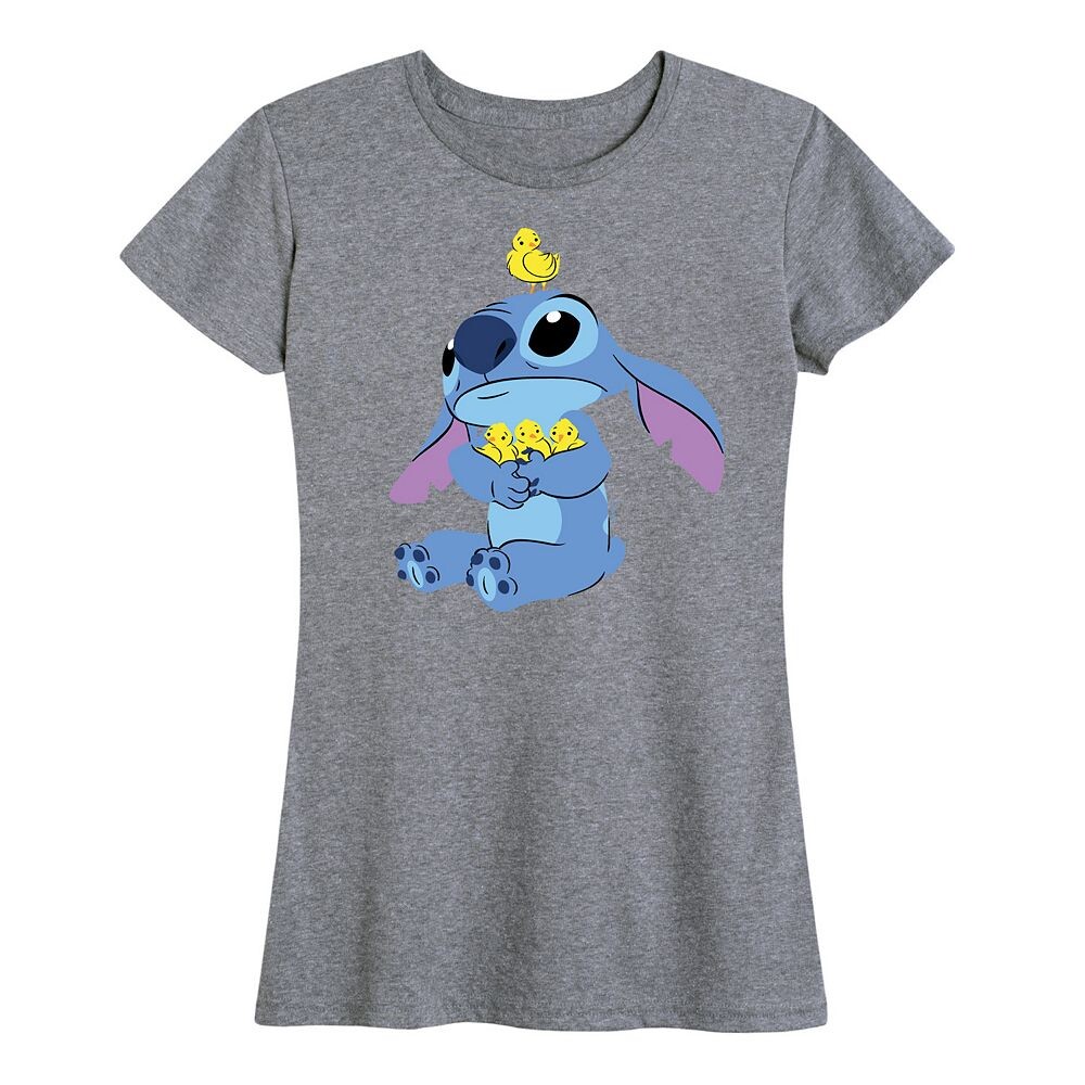 Женская футболка с рисунком цыплят Disney's Lilo & Stitch, цвет Heather Gray
Женская футболка с рисунком цыплят Disney's Lilo & Stitch, цвет Heather Gray
