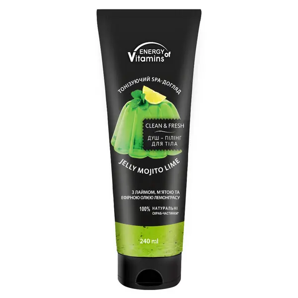 Пенящийся гель-скраб для душа лайм мохито, 240 мл Energy Of Vitamins
Пенящийся гель-скраб для душа лайм мохито, 240 мл Energy Of Vitamins