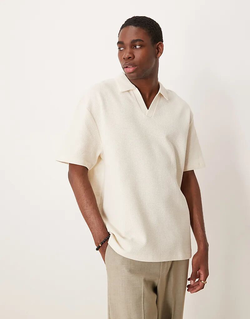 Свободное поло ASOS DESIGN кремового цвета
Свободное поло ASOS DESIGN кремового цвета