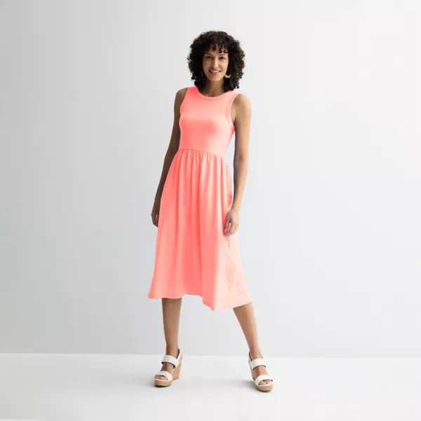 Женское платье из комбинированного трикотажа Sonoma Goods For Life, цвет peach frenzy
Женское платье из комбинированного трикотажа Sonoma Goods For Life, цвет peach frenzy