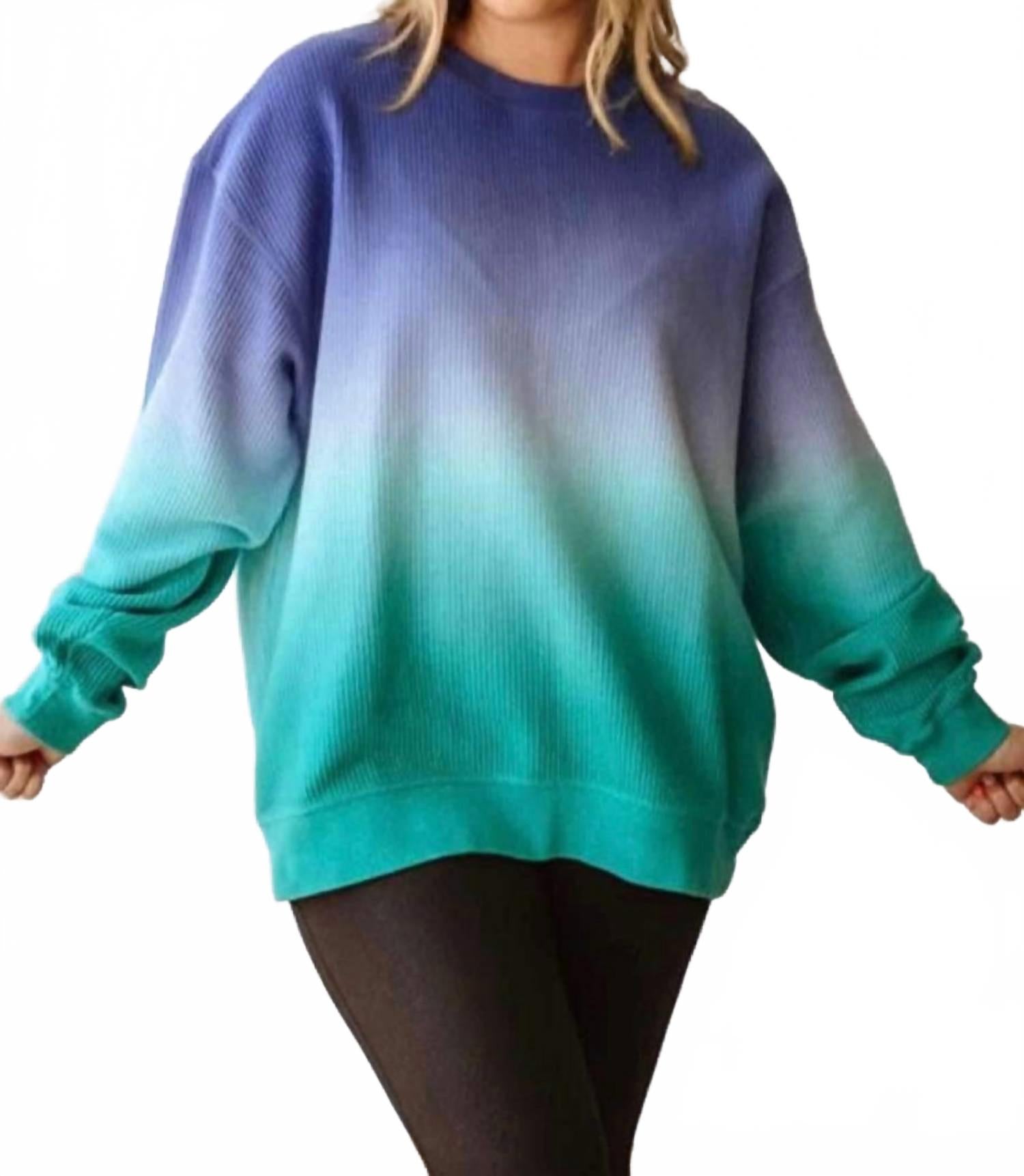 Омбре худи с резинкой от Deep Blue до Green MOON RYDER
Омбре худи с резинкой от Deep Blue до Green MOON RYDER