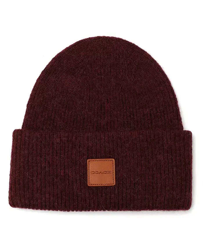 Мужская боб-шапка с кожаной нашивкой Coach, красный
Мужская боб-шапка с кожаной нашивкой Coach, красный