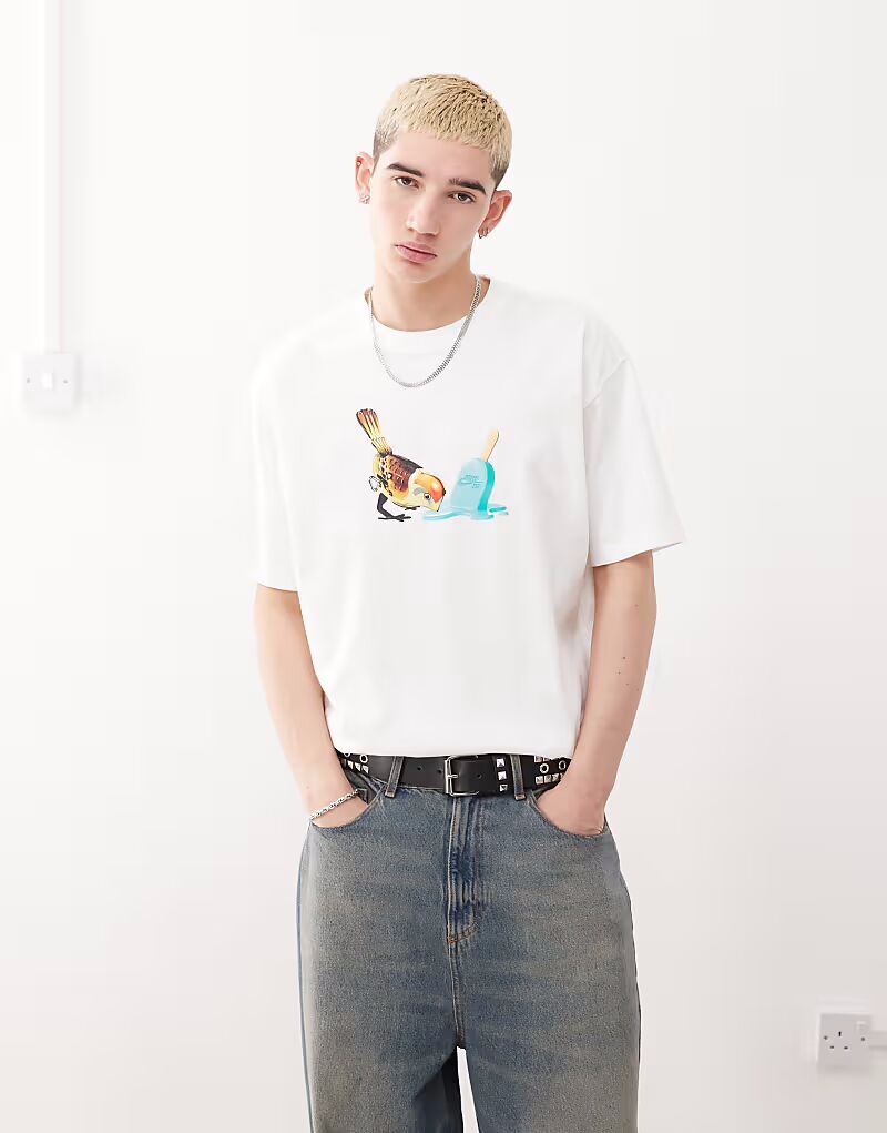 Футболка с графическим принтом Nike SB белого цвета
Футболка с графическим принтом Nike SB белого цвета