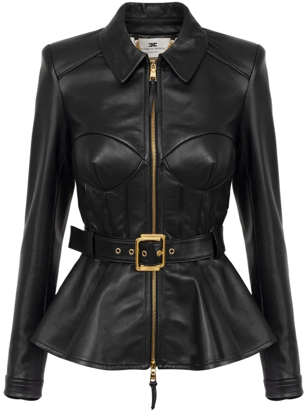 Куртка с баской Elisabetta Franchi, черный
Куртка с баской Elisabetta Franchi, черный