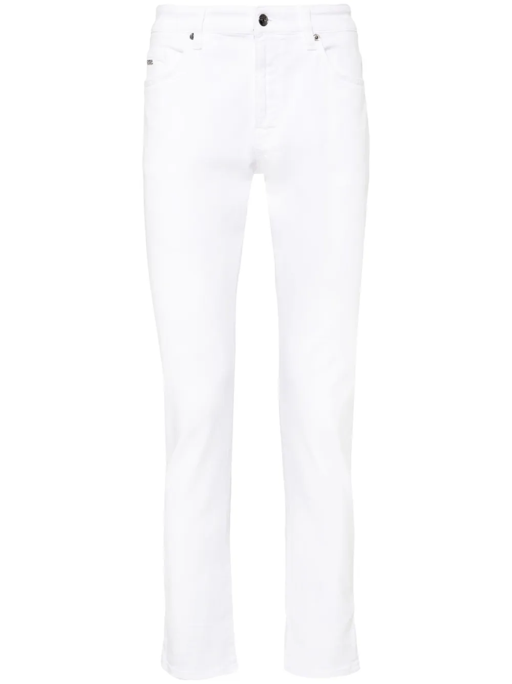 Узкие брюки Delaware3-1 средней посадки BOSS, белый 
Узкие брюки Delaware3-1 средней посадки BOSS, белый