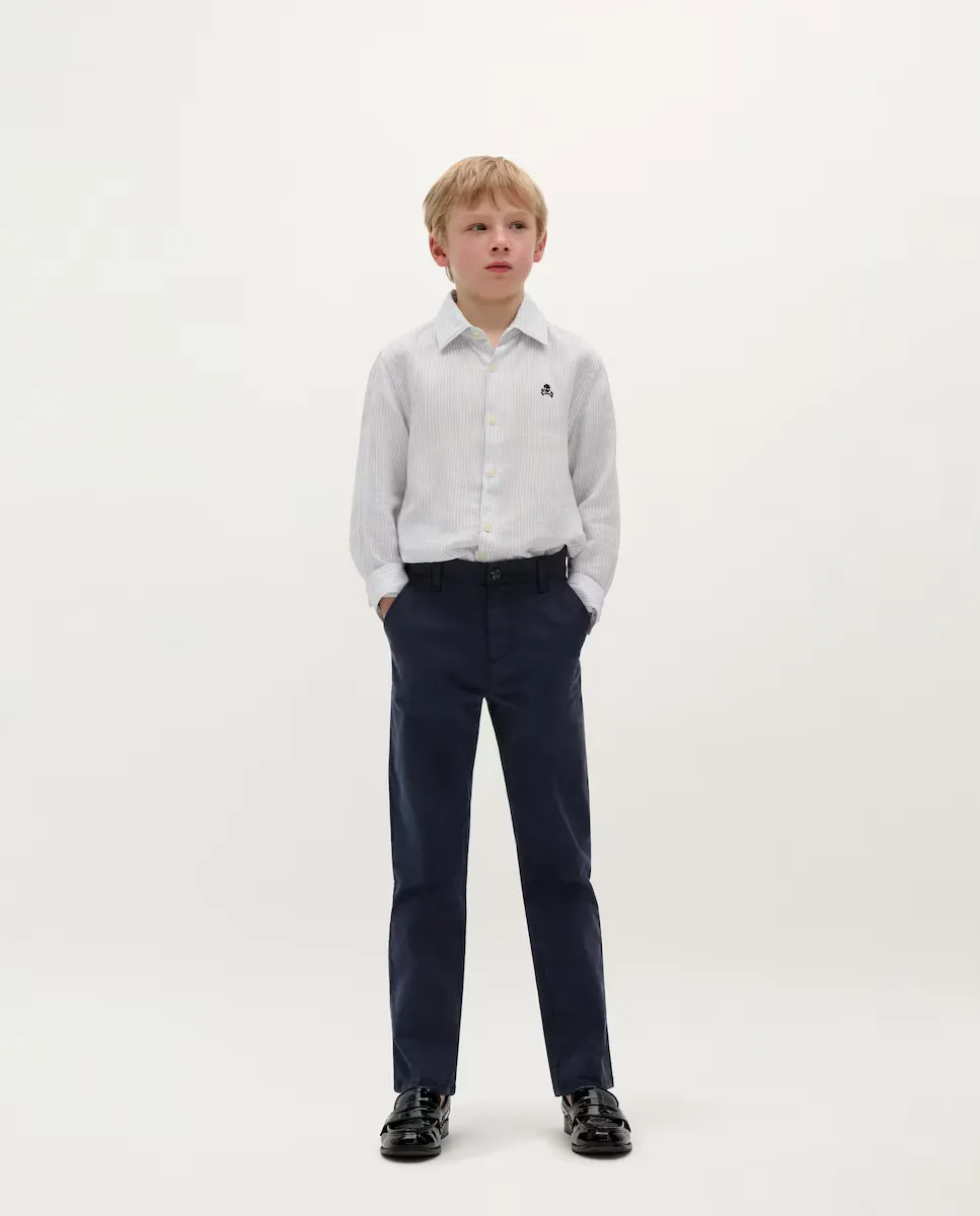 Повседневные хлопковые брюки-чинос для мальчиков Scalpers, синий
Повседневные хлопковые брюки-чинос для мальчиков Scalpers, синий