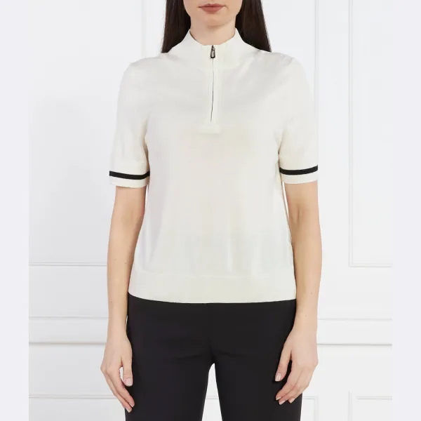 Свитер обычного кроя с добавлением шерсти и кашемира Marc Cain, экрю 
Свитер обычного кроя с добавлением шерсти и кашемира Marc Cain, экрю