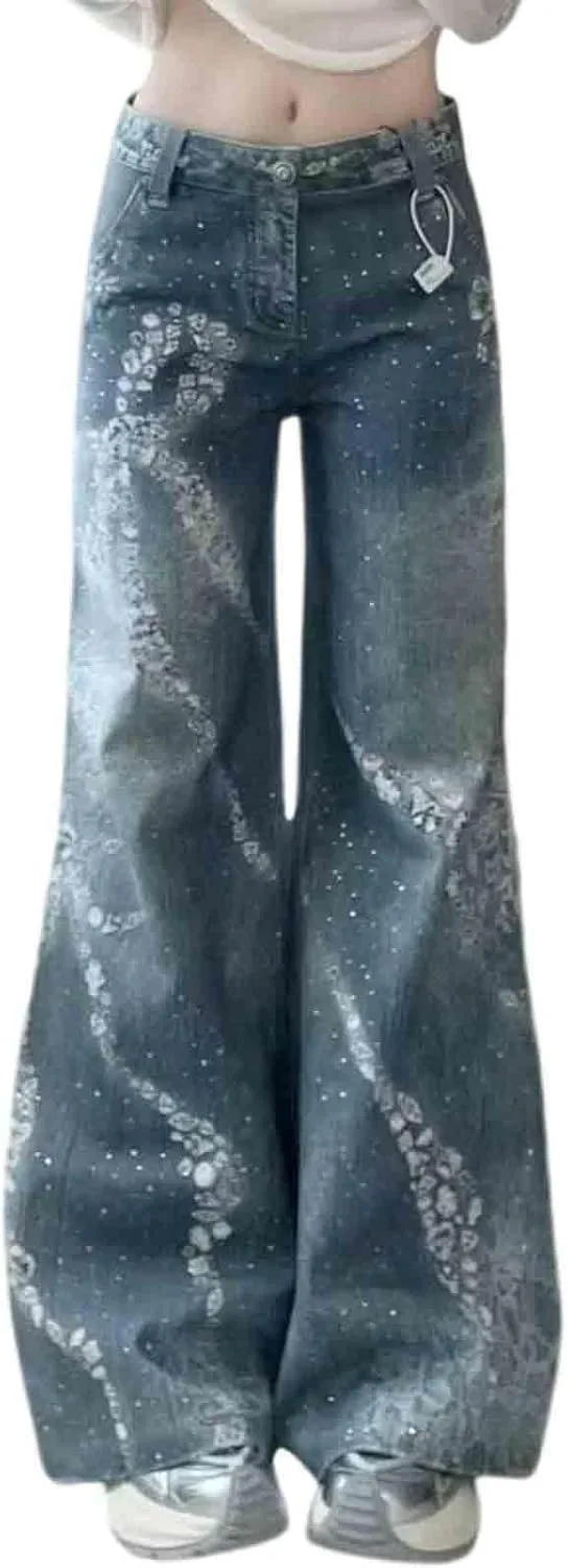 Женские джинсы Retro Heavy Industry с пайетками и широкими штанинами BXCNCKD
Женские джинсы Retro Heavy Industry с пайетками и широкими штанинами BXCNCKD