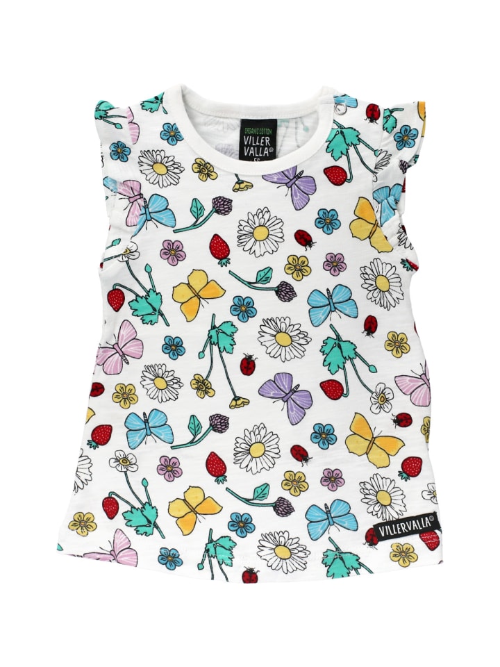 Villervalla Детское платье с цветочным принтом, белое
Villervalla Детское платье с цветочным принтом, белое