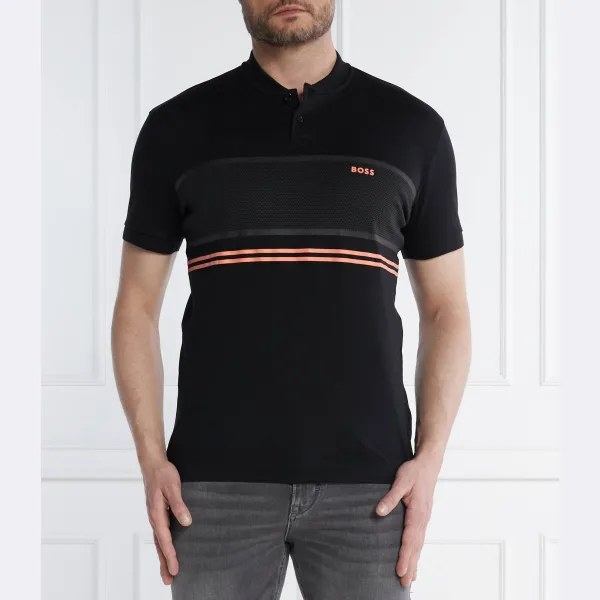 Рубашка-Поло Pariq стандартного кроя Boss, черный 
Рубашка-Поло Pariq стандартного кроя Boss, черный