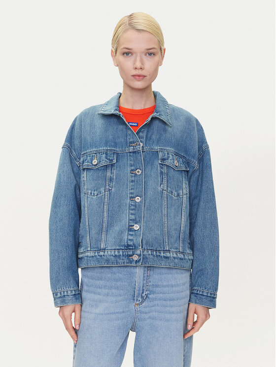 Джинсовая куртка обычного кроя Lou 50541559 Hugo, синий
Джинсовая куртка обычного кроя Lou 50541559 Hugo, синий