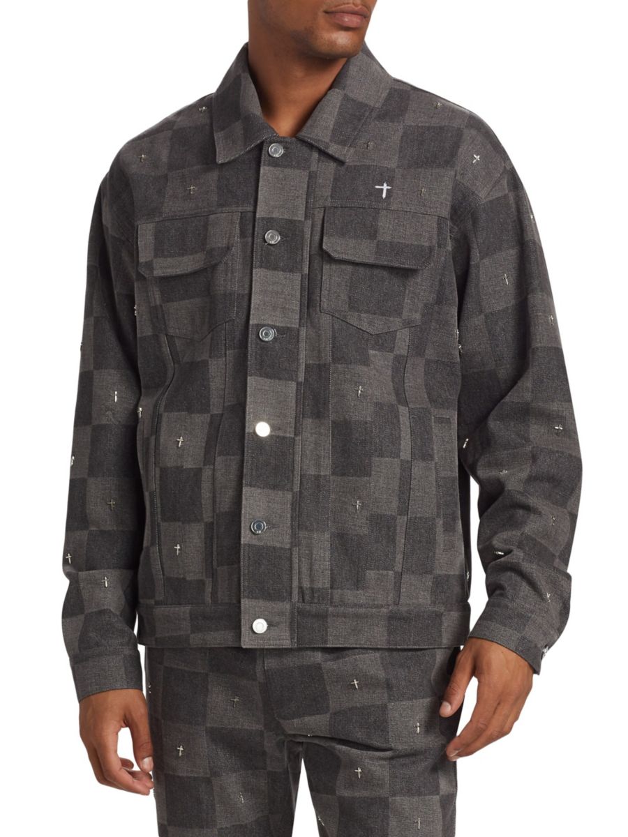 Клетчатая куртка Danny Cross RTA, серый 
Клетчатая куртка Danny Cross RTA, серый