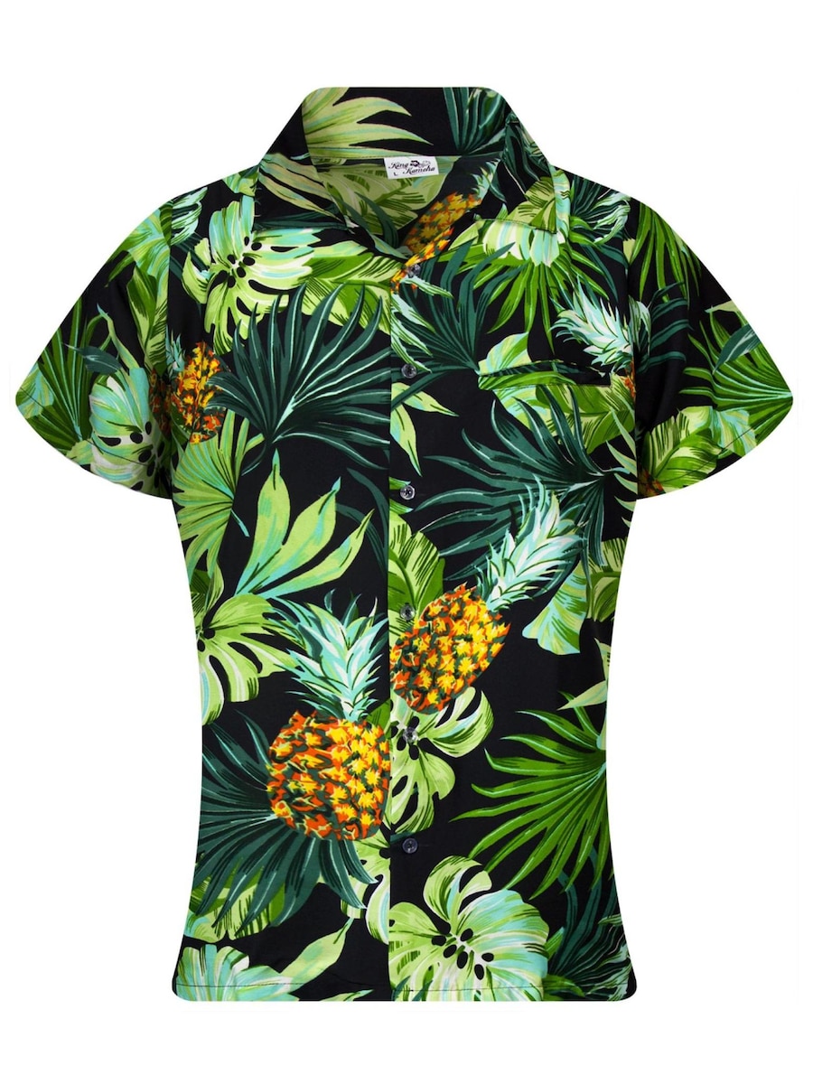 Блуза King Kameha Pineapple Leaves, черный
Блуза King Kameha Pineapple Leaves, черный