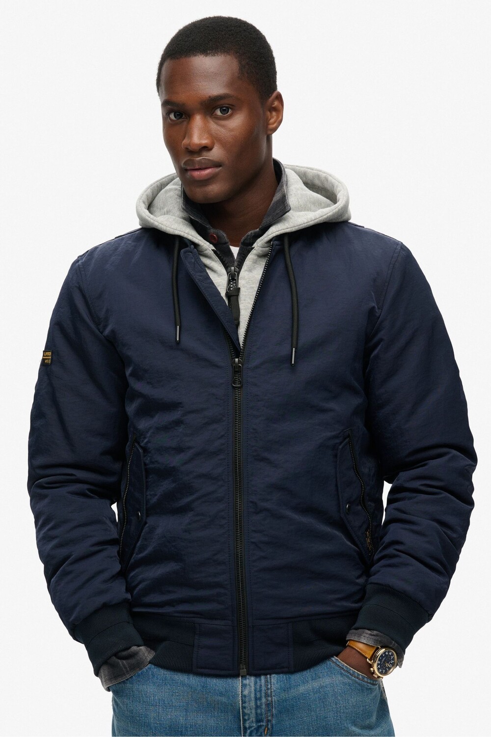 Куртка в стиле милитари с капюшоном Superdry, синий
Куртка в стиле милитари с капюшоном Superdry, синий