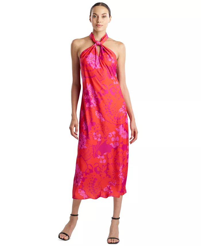 Женское платье миди с принтом и перекрученным халтер-неком Natori, розовый
Женское платье миди с принтом и перекрученным халтер-неком Natori, розовый