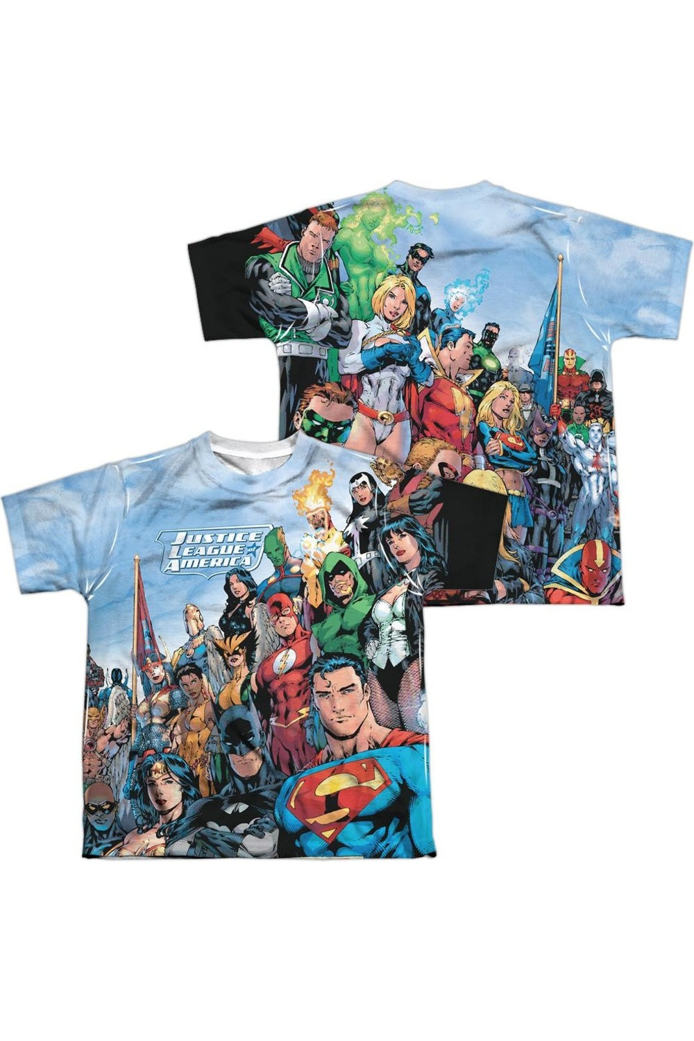 Футболка с коротким рукавом Jla Justice League Of America для детей Gildan, белый 
Футболка с коротким рукавом Jla Justice League Of America для детей Gildan, белый