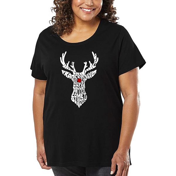 Женская футболка plus size с принтом - Santa's Reindeer La Pop Art, Black, Черный, Женская футболка plus size с принтом - Santa's Reindeer La Pop Art, Black
Женская футболка plus size с принтом - Santa's Reindeer La Pop Art, Black, Черный, Женская футболка plus size с принтом - Santa's Reindeer La Pop Art, Black