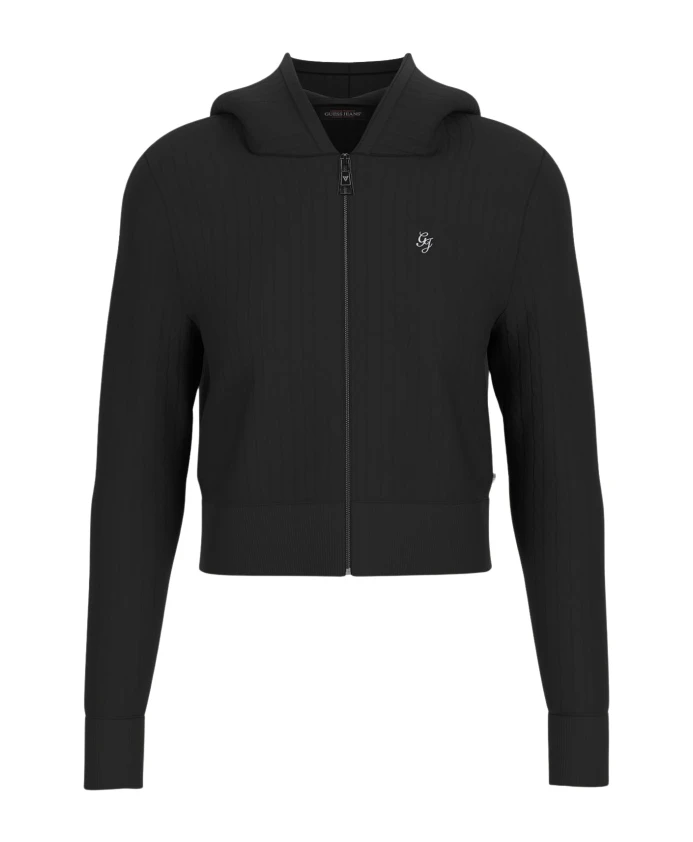 Черный свитер с капюшоном и косами Guess, черный
Черный свитер с капюшоном и косами Guess, черный