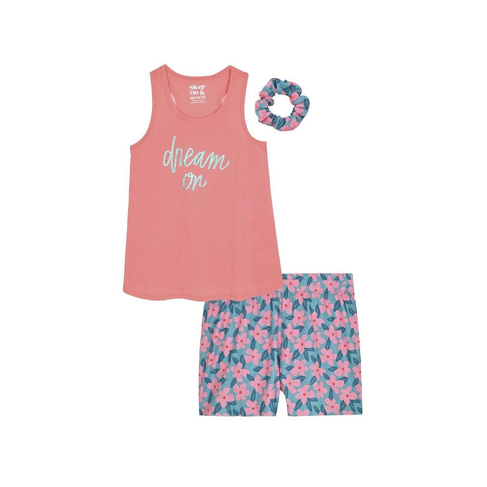 Sleep On It Girls 2 шт. Майка без рукавов, трикотажные пижамные шорты, комплект с резинкой для волос в тон Sleep on it, цвет Dream On Set
Sleep On It Girls 2 шт. Майка без рукавов, трикотажные пижамные шорты, комплект с резинкой для волос в тон Sleep on it, цвет Dream On Set