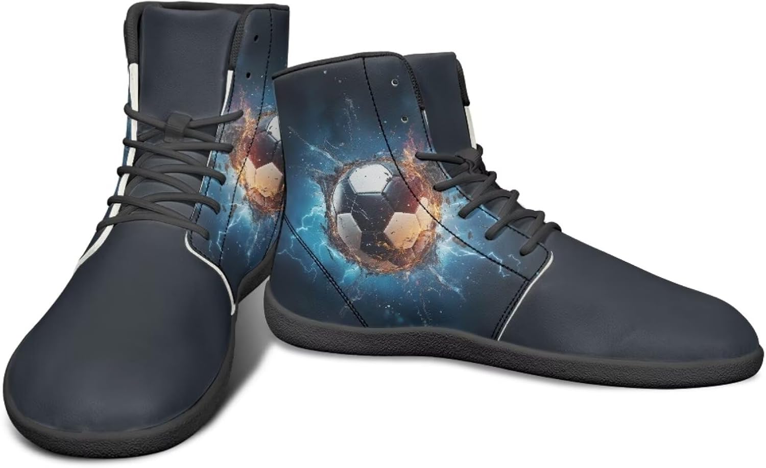 Кроссовки-босоножки с высоким верхом для мужчин, минималистичная обувь для бега с резиновой подошвой для заземления Watdotory, Soccer Lightning Pattern
Кроссовки-босоножки с высоким верхом для мужчин, минималистичная обувь для бега с резиновой подошвой для заземления Watdotory, Soccer Lightning Pattern