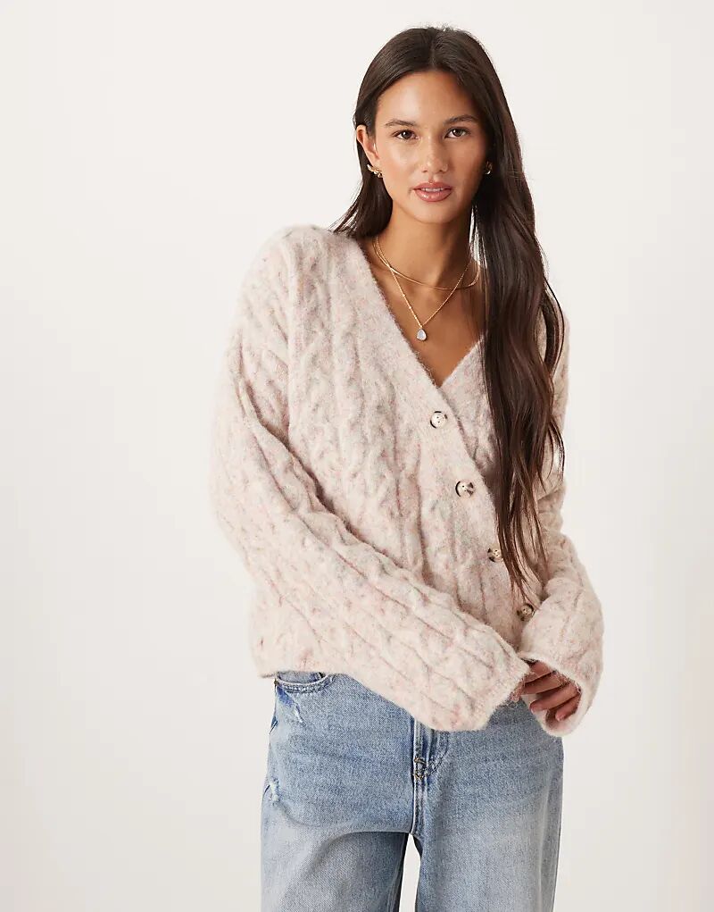 Кардиган ASOS DESIGN с косичной вязкой и асимметричным вырезом в цвете овсянки
Кардиган ASOS DESIGN с косичной вязкой и асимметричным вырезом в цвете овсянки