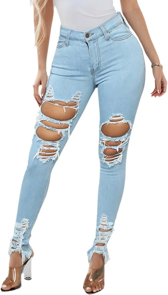 Zermom рваные скинни джинсы для женщин, mid rise, stretch
Zermom рваные скинни джинсы для женщин, mid rise, stretch