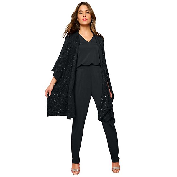 Женский пончо с пайетками Plus Size Roaman'S
Женский пончо с пайетками Plus Size Roaman'S