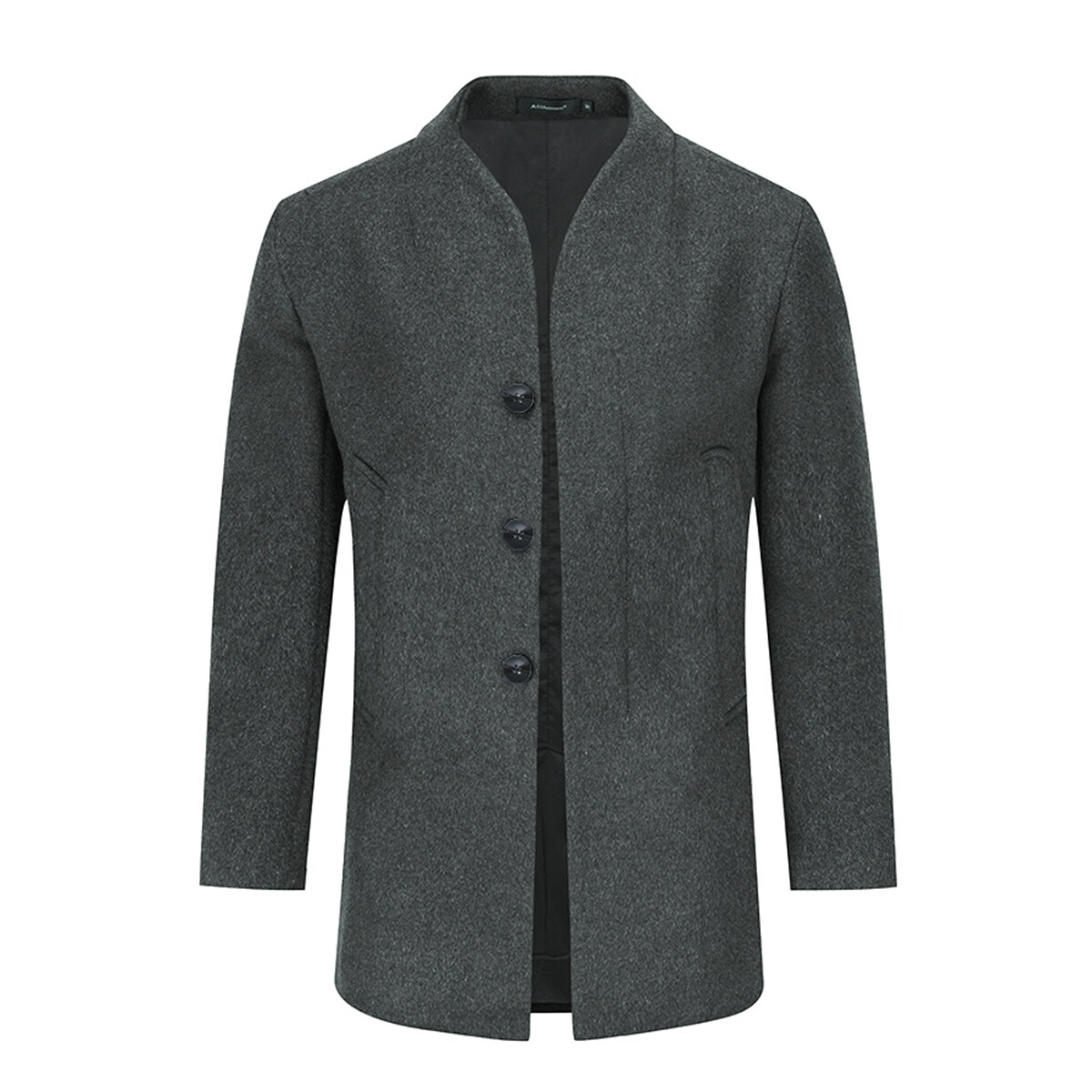 Зимнее плотное повседневное теплое однотонное длинное шерстяное пальто с воротником-стойкой Allthemen, серый
Зимнее плотное повседневное теплое однотонное длинное шерстяное пальто с воротником-стойкой Allthemen, серый
