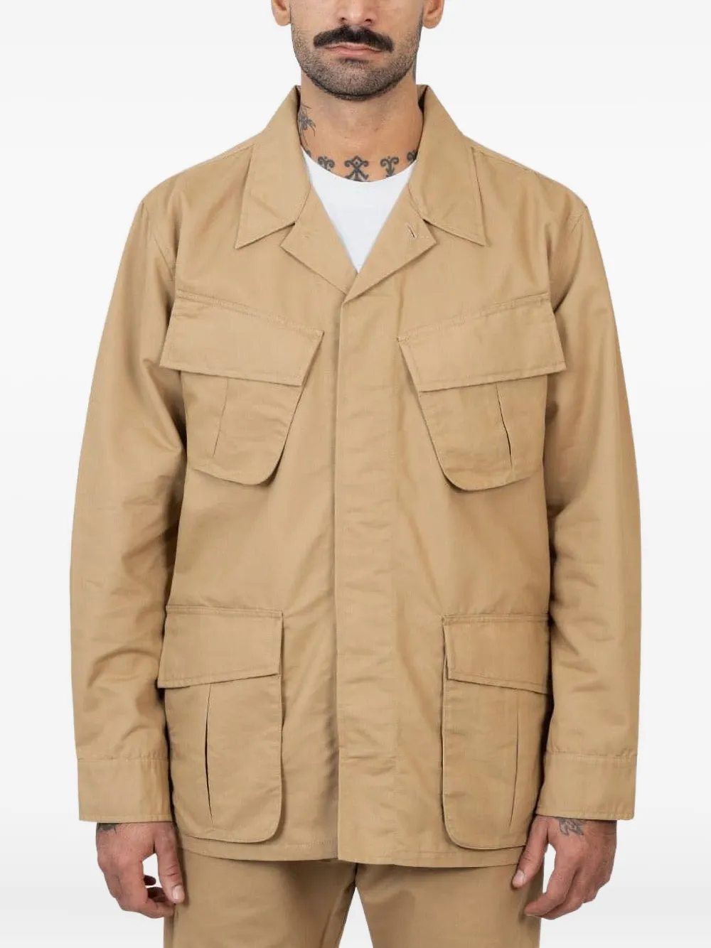 Куртка из хлопковой смеси с множеством карманов Universal Works, нейтральный
Куртка из хлопковой смеси с множеством карманов Universal Works, нейтральный