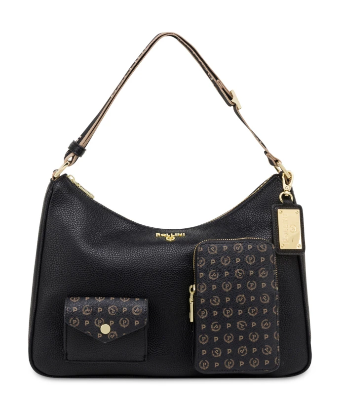 Сумка-Хобо через плечо Pollini, черный
Сумка-Хобо через плечо Pollini, черный