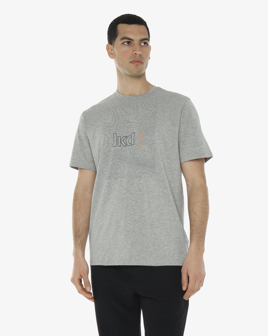 JAKED Футболка для фитнеса из синтетического материала цвета меланжевый серый для мужчин
JAKED Футболка для фитнеса из синтетического материала цвета меланжевый серый для мужчин