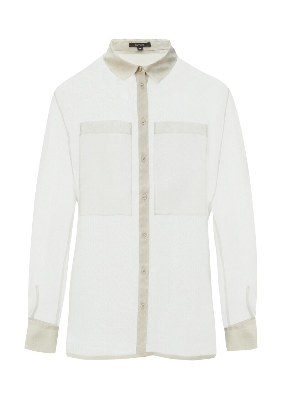 Рубашка COMMA Blouse, бежевый 
Рубашка COMMA Blouse, бежевый