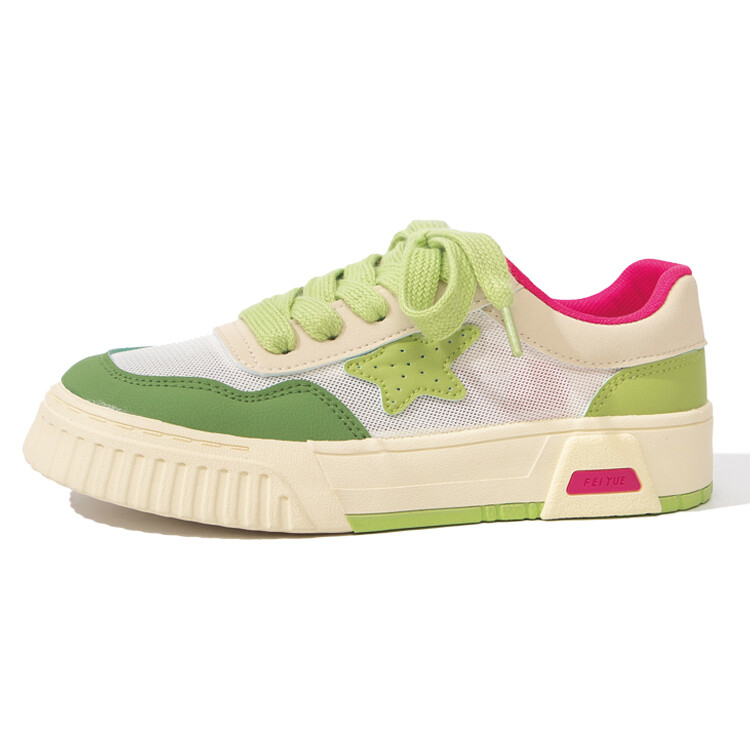 Кеды, скейтборд обувь женская низкая бежевый/зеленый Feiyue
Кеды, скейтборд обувь женская низкая бежевый/зеленый Feiyue