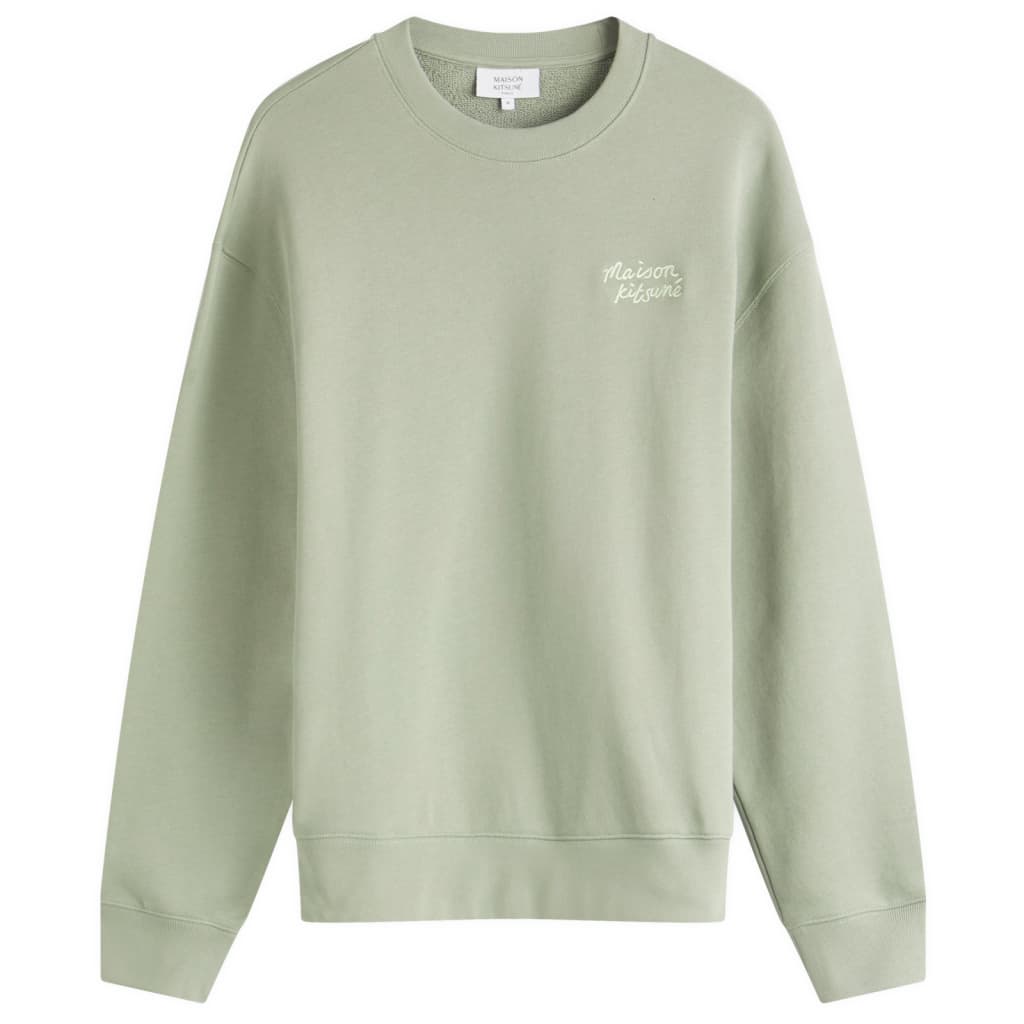 Свитшот Comfort Crew с принтом от руки Maison Kitsune Maison Kitsuné, цвет vert-de-gris
Свитшот Comfort Crew с принтом от руки Maison Kitsune Maison Kitsuné, цвет vert-de-gris