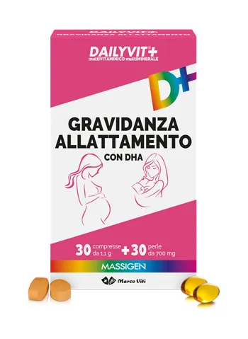 Massigen Dailyvit+ Беременность и грудное вскармливание 60 мультивитаминных таблеток для беременных
Massigen Dailyvit+ Беременность и грудное вскармливание 60 мультивитаминных таблеток для беременных