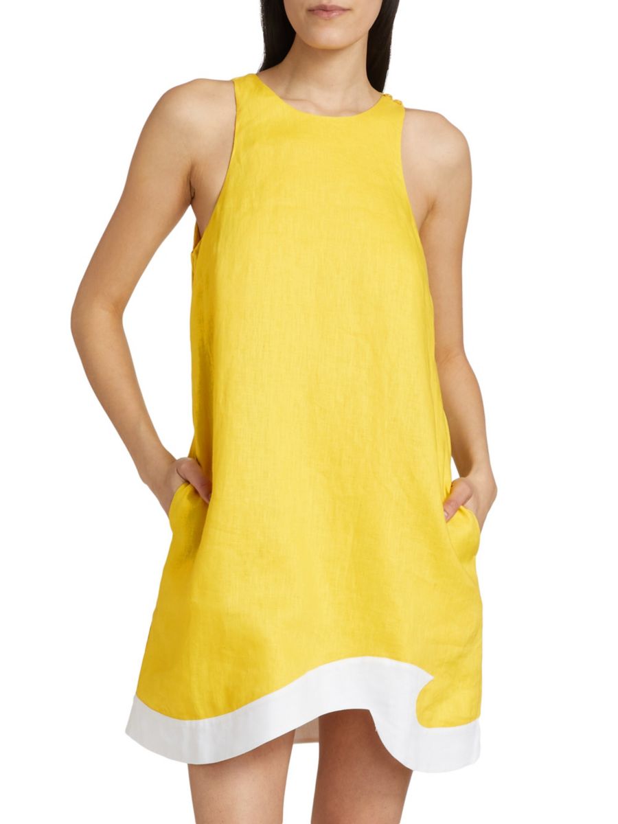 Платье-футляр из льна Allori Staud, цвет Sunrise White
Платье-футляр из льна Allori Staud, цвет Sunrise White