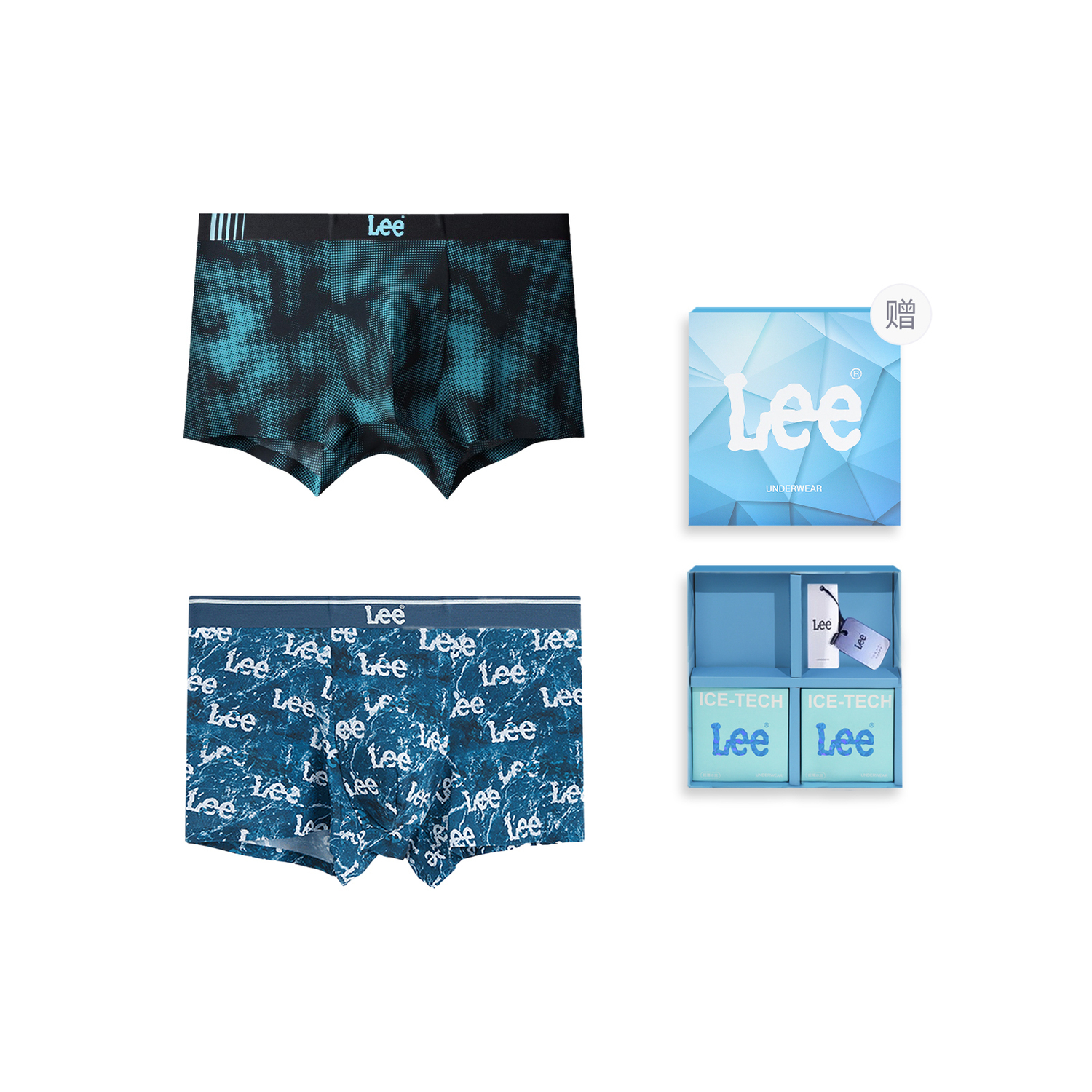 Lee Подарочный набор SS23 Ice Series, мужское белье, 2 шт
Lee Подарочный набор SS23 Ice Series, мужское белье, 2 шт