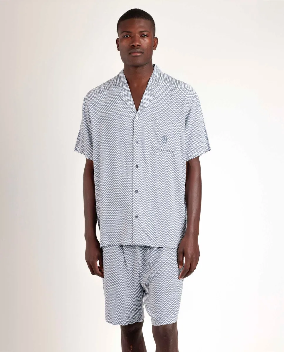 Мужская короткая открытая пижама из синего трикотажа Admas, синий
Мужская короткая открытая пижама из синего трикотажа Admas, синий