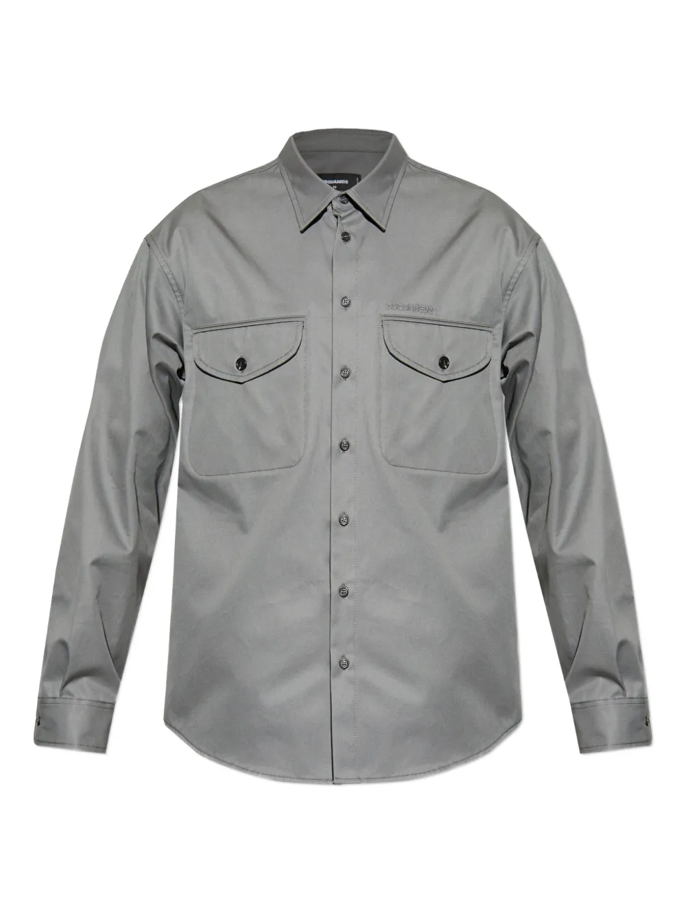 Хлопковая рубашка с двумя карманами DSQUARED2, серый
Хлопковая рубашка с двумя карманами DSQUARED2, серый