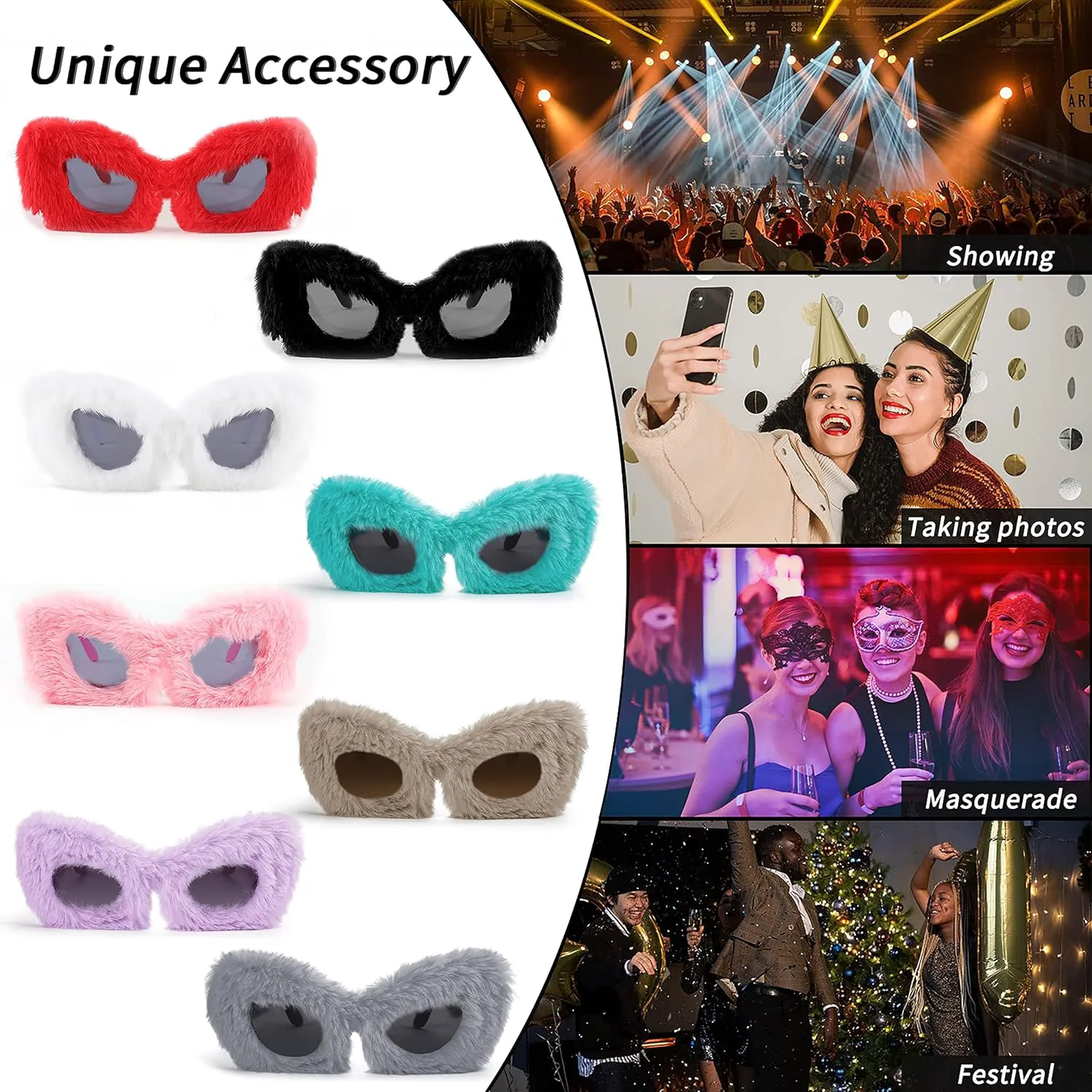 FEISEDY Женские плюшевые пушистые солнцезащитные очки «кошачий глаз» в стиле панк, мягкие бархатные очки ручной работы для вечеринок и маскарадов B2877, Grey
FEISEDY Женские плюшевые пушистые солнцезащитные очки «кошачий глаз» в стиле панк, мягкие бархатные очки ручной работы для вечеринок и маскарадов B2877, Grey