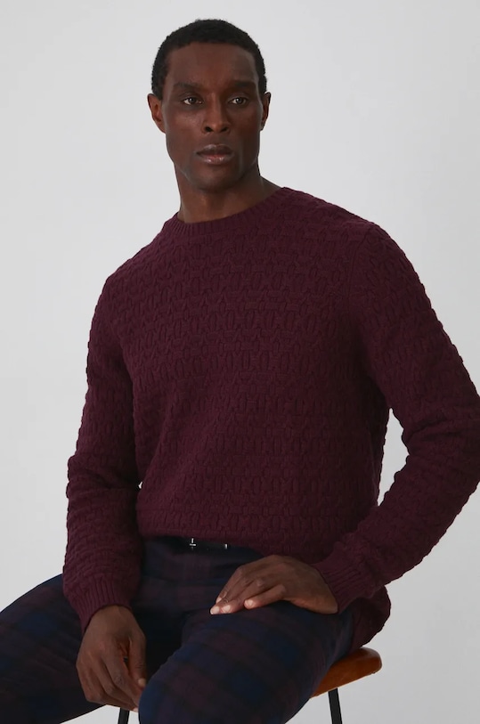 Свитер с добавлением шерсти Medicine, бордовый
Свитер с добавлением шерсти Medicine, бордовый