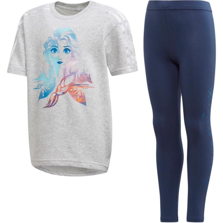 Повседневная спортивная одежда серо-голубого цвета для детей 3-7 лет Adidas 
Повседневная спортивная одежда серо-голубого цвета для детей 3-7 лет Adidas