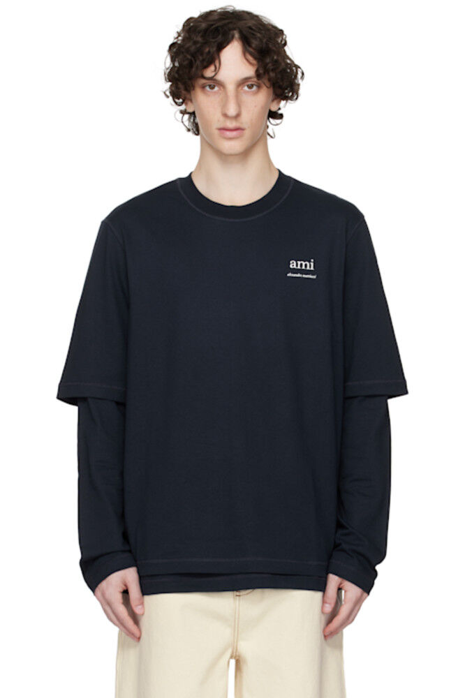 Футболка с длинными рукавами, цвет морской волны AMI Paris
Футболка с длинными рукавами, цвет морской волны AMI Paris