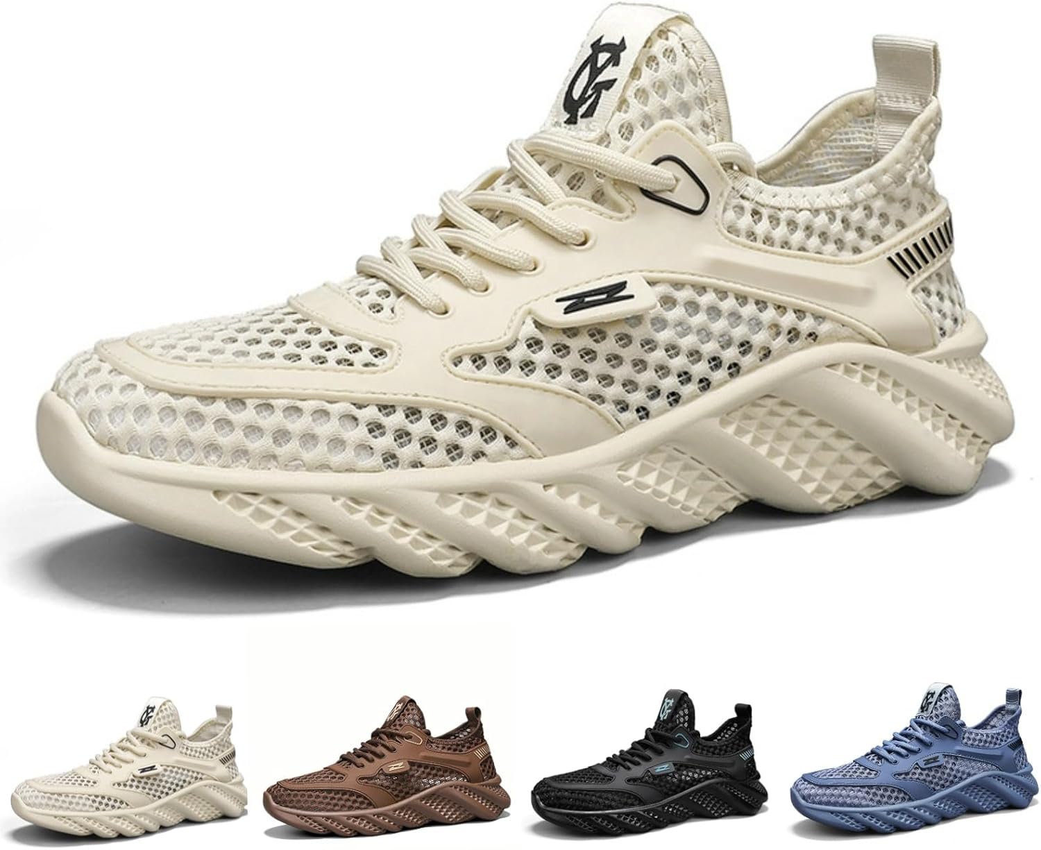 Мужские дышащие кроссовки MACEFIL с сеткой для бега, легкие и удобные, для тенниса, прогулок и повседневной моды на открытом воздухе, бежевый
Мужские дышащие кроссовки MACEFIL с сеткой для бега, легкие и удобные, для тенниса, прогулок и повседневной моды на открытом воздухе, бежевый