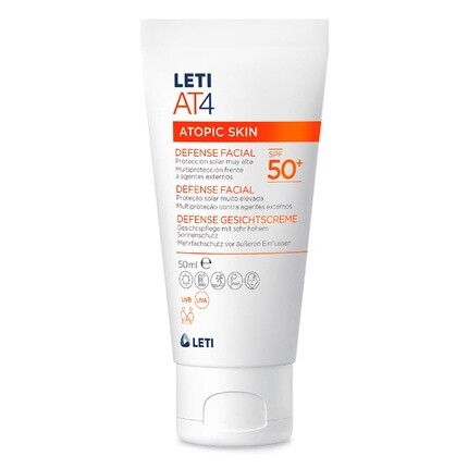 At4 Defense для лица Spf50+ 50мл, Leti
At4 Defense для лица Spf50+ 50мл, Leti