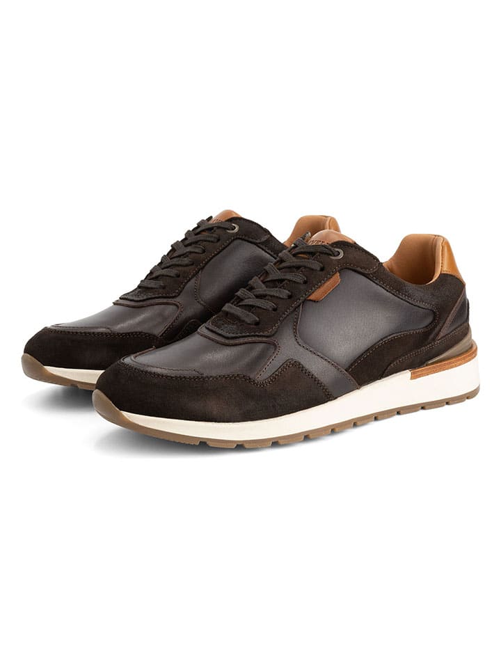 Кожаные кроссовки коричневого цвета TRAVELIN'
Кожаные кроссовки коричневого цвета TRAVELIN'